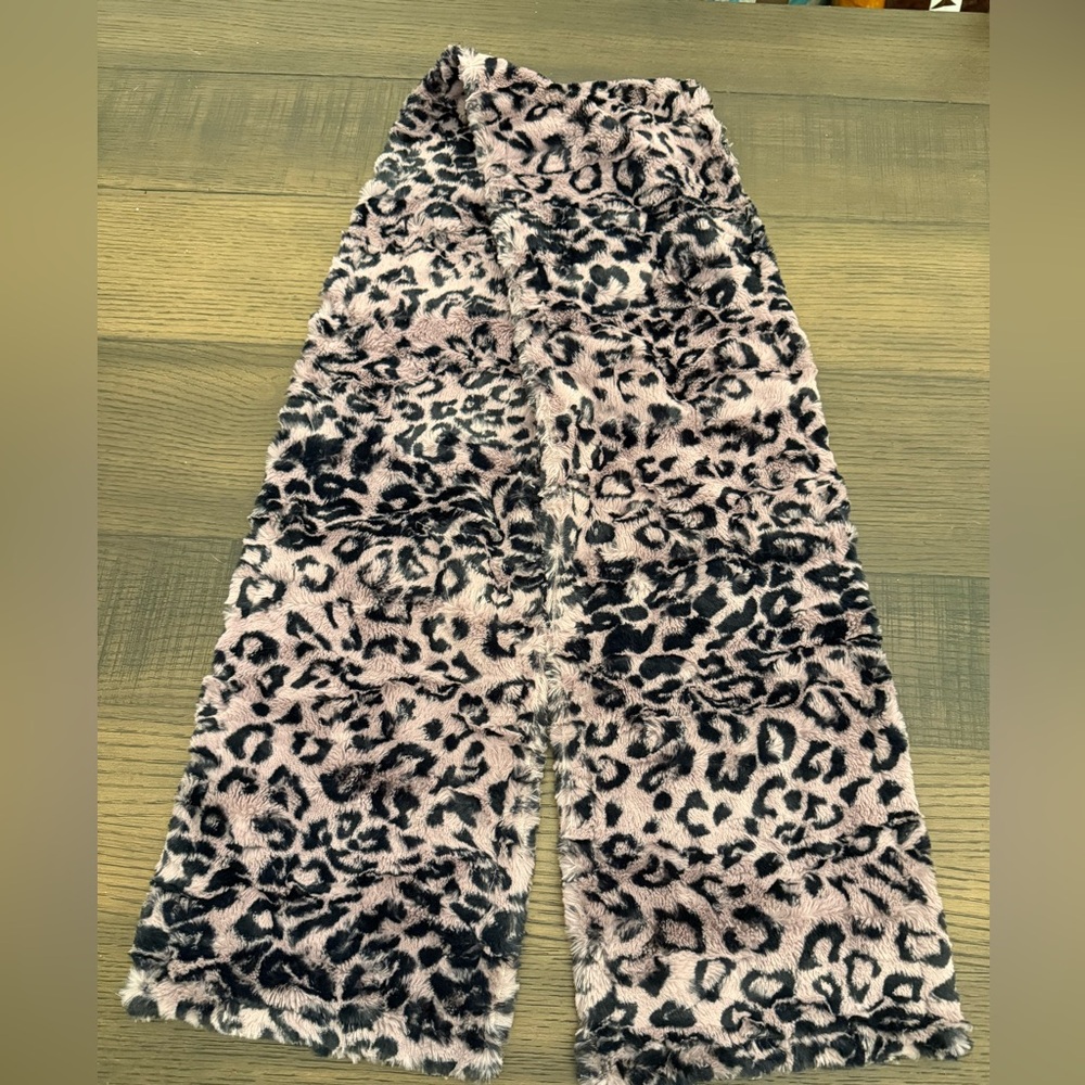 Sew Sweet Minky Purple and Black Jaguar Elderberry Leopard Print Fuzzy Scarf